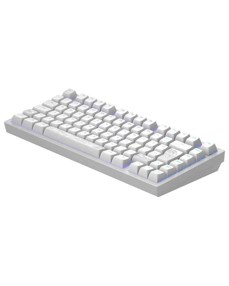 Tastatura Dark Project ALU Terra Nostra White - Wired Gaming Keyboard (ANSI) 