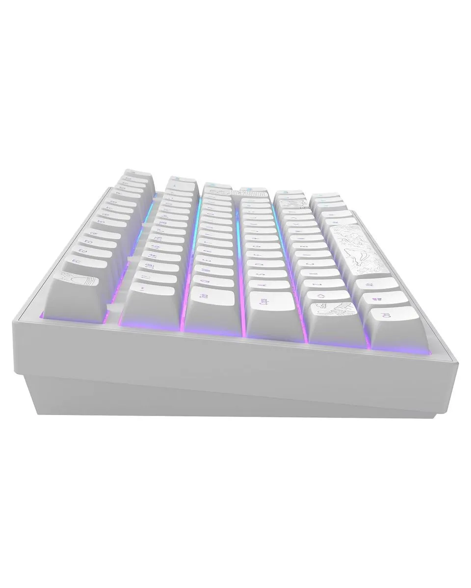 Tastatura Dark Project ALU Terra Nostra White - Wired Gaming Keyboard (ANSI) 