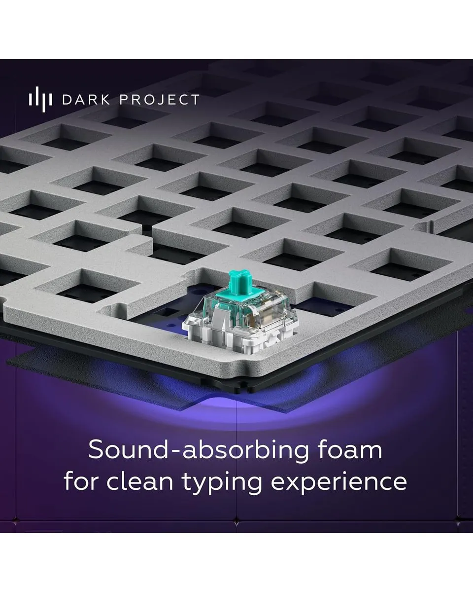 Tastatura Dark Project ALU87A Violet/White - Mechanical Gaming Keyboard (ANSI) 