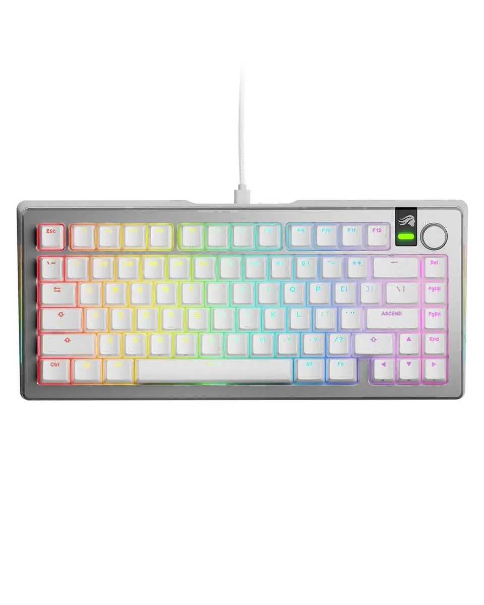 Tastatura Glorious GMMK 3 PRO 75% Pre-Built ANSI - Modularna Silver 