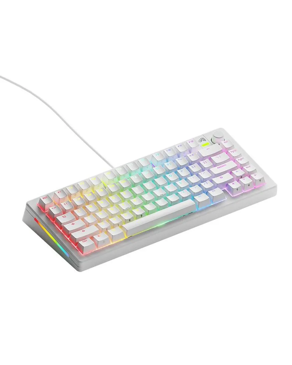 Tastatura Glorious GMMK 3 75% Pre-Built ANSI - Modularna White 