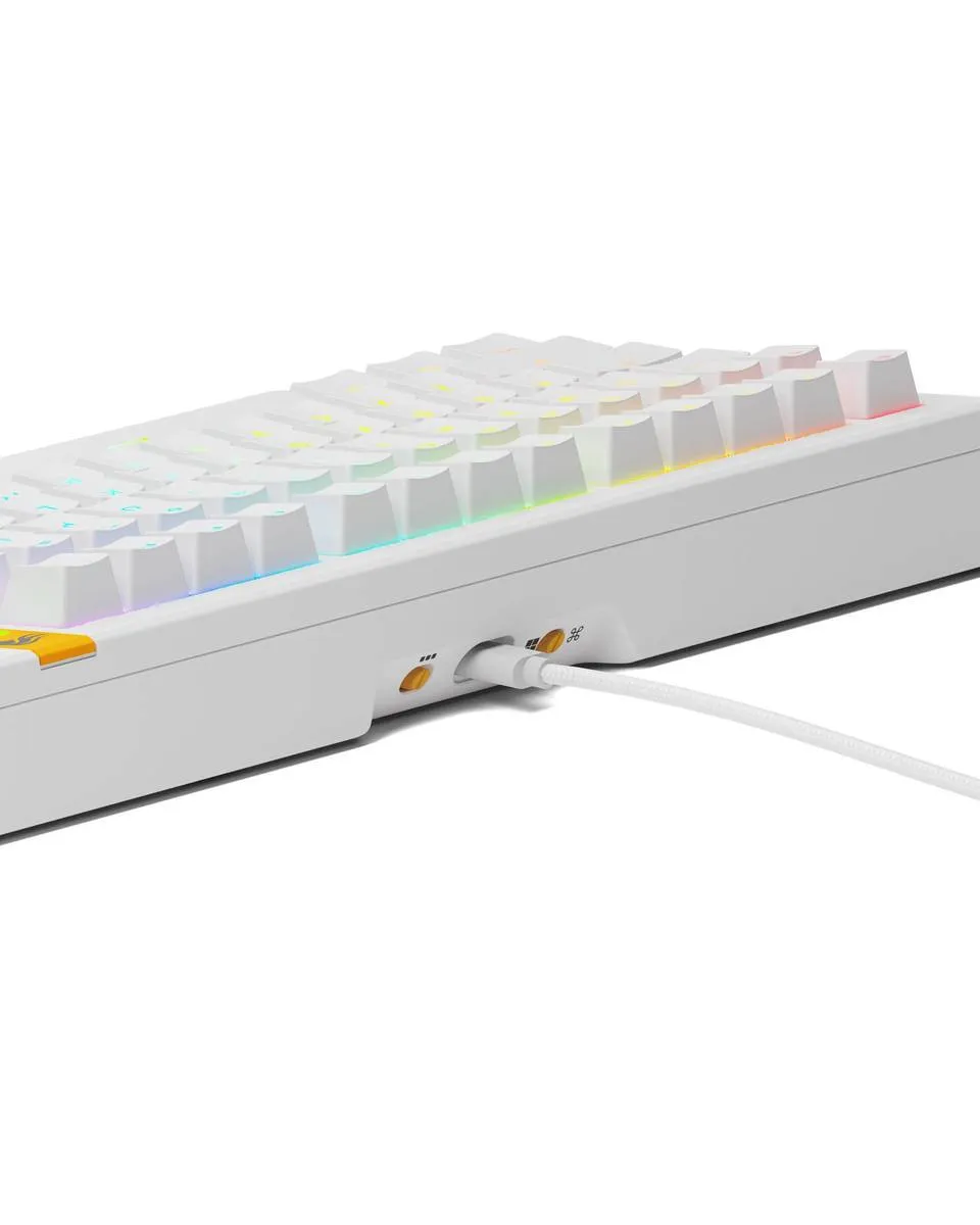 Tastatura Glorious GMMK 3 HE 75% Pre-Built ANSI - Modularna White 