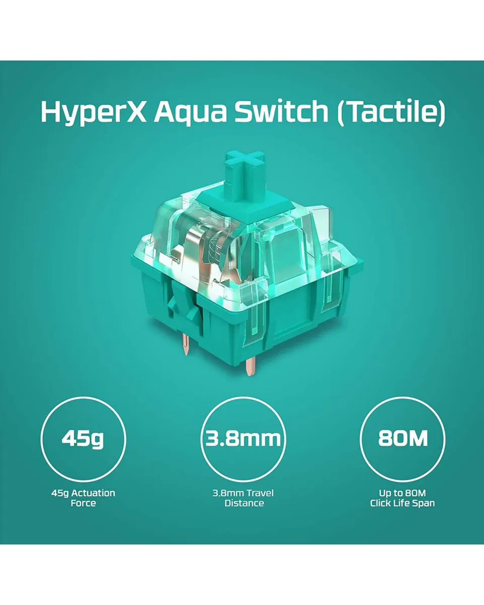Tastatura HyperX Alloy Origins Core PBT - Aqua Tactile 