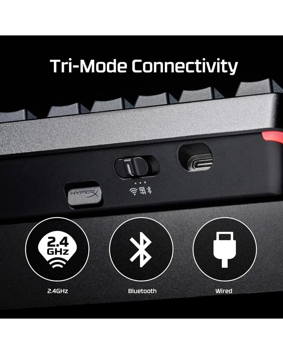 Tastatura HyperX Alloy Rise 75% Wireless - Red Linear 