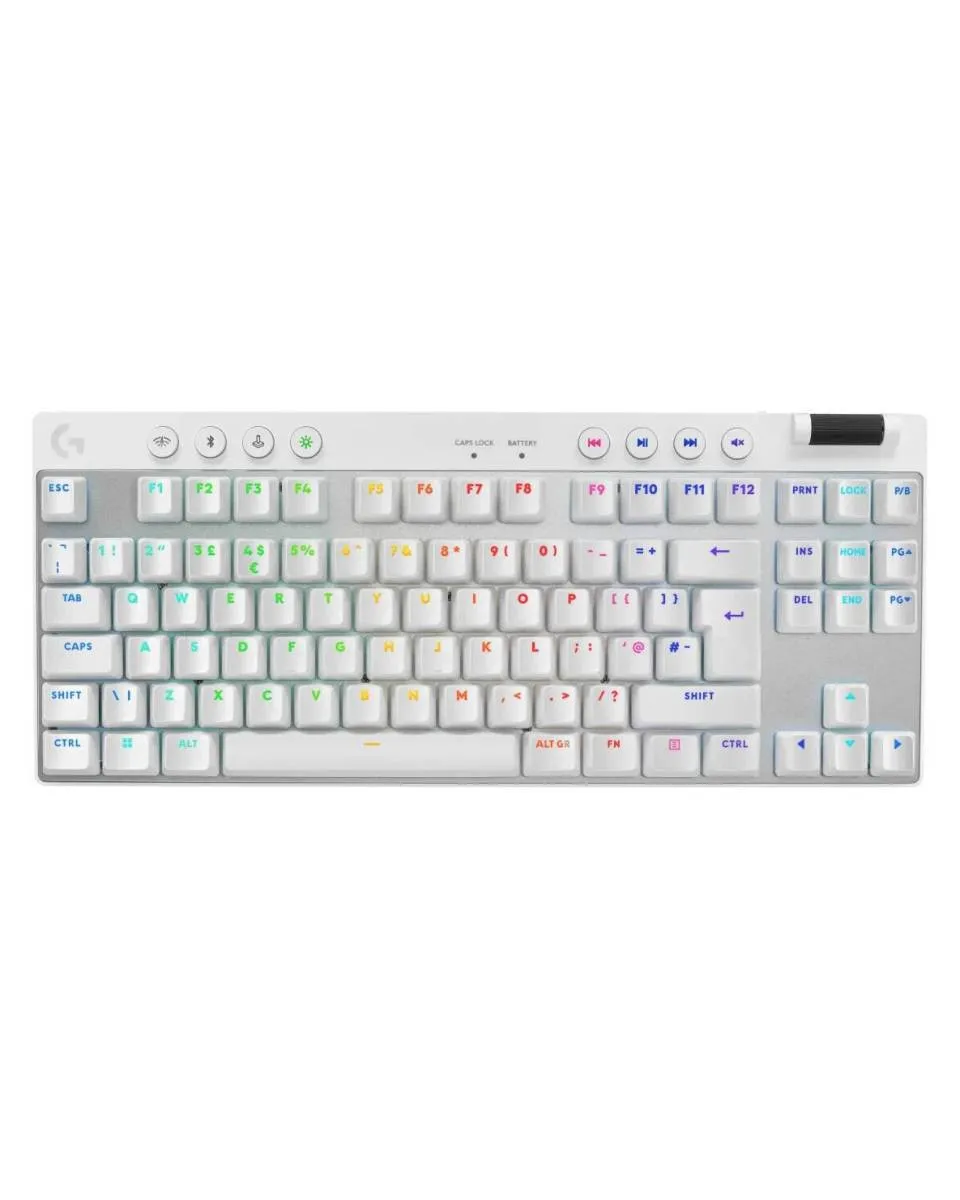 Tastatura Logitech G PRO X TKL - Lightspeed Wireless - White - Tactile 