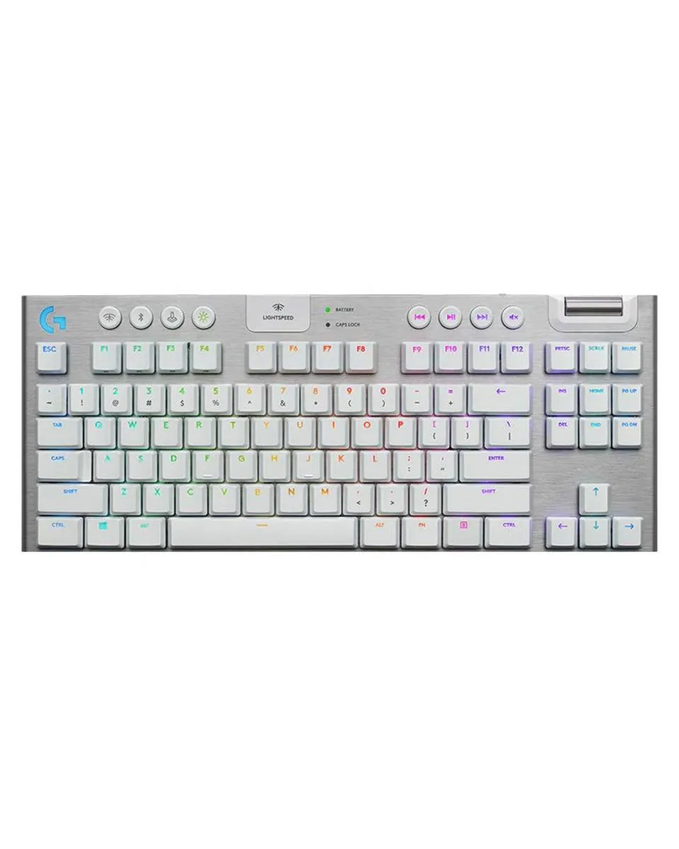 Tastatura Logitech G915 X TKL Lightspeed LowProfile Wireless - White 