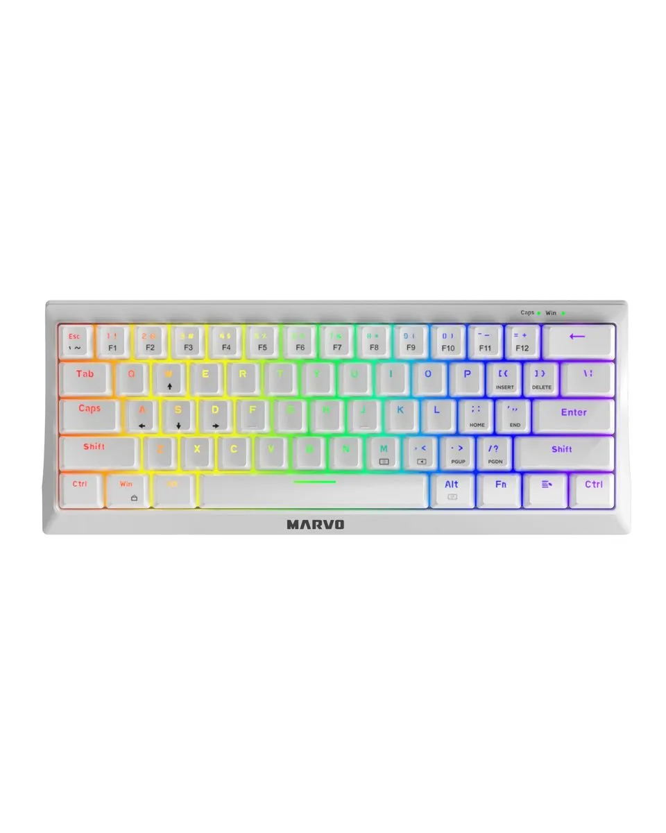 Tastatura Marvo KG962 60% - White 