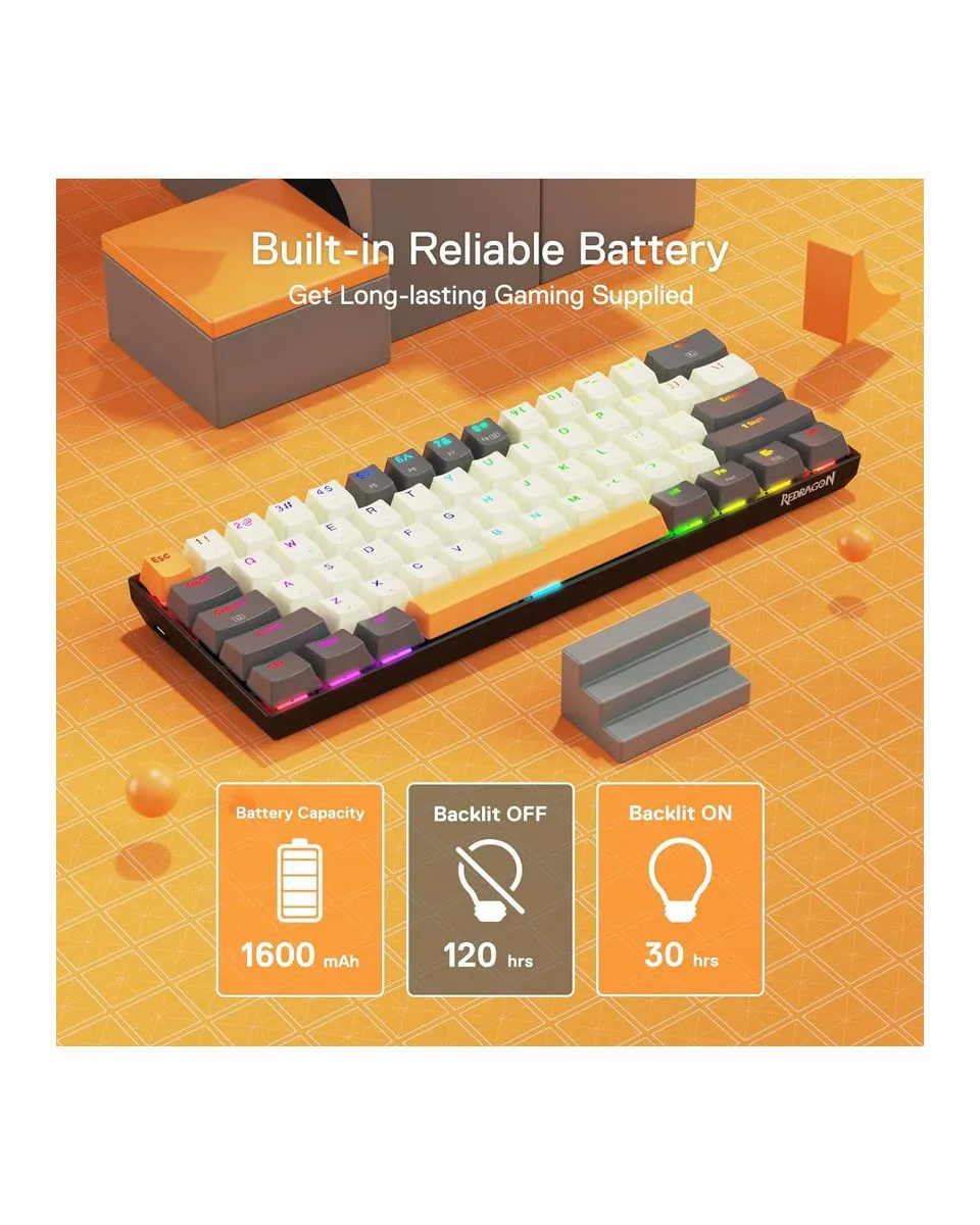 Tastatura Redragon Caraxes K644GG 60% RGB Red 