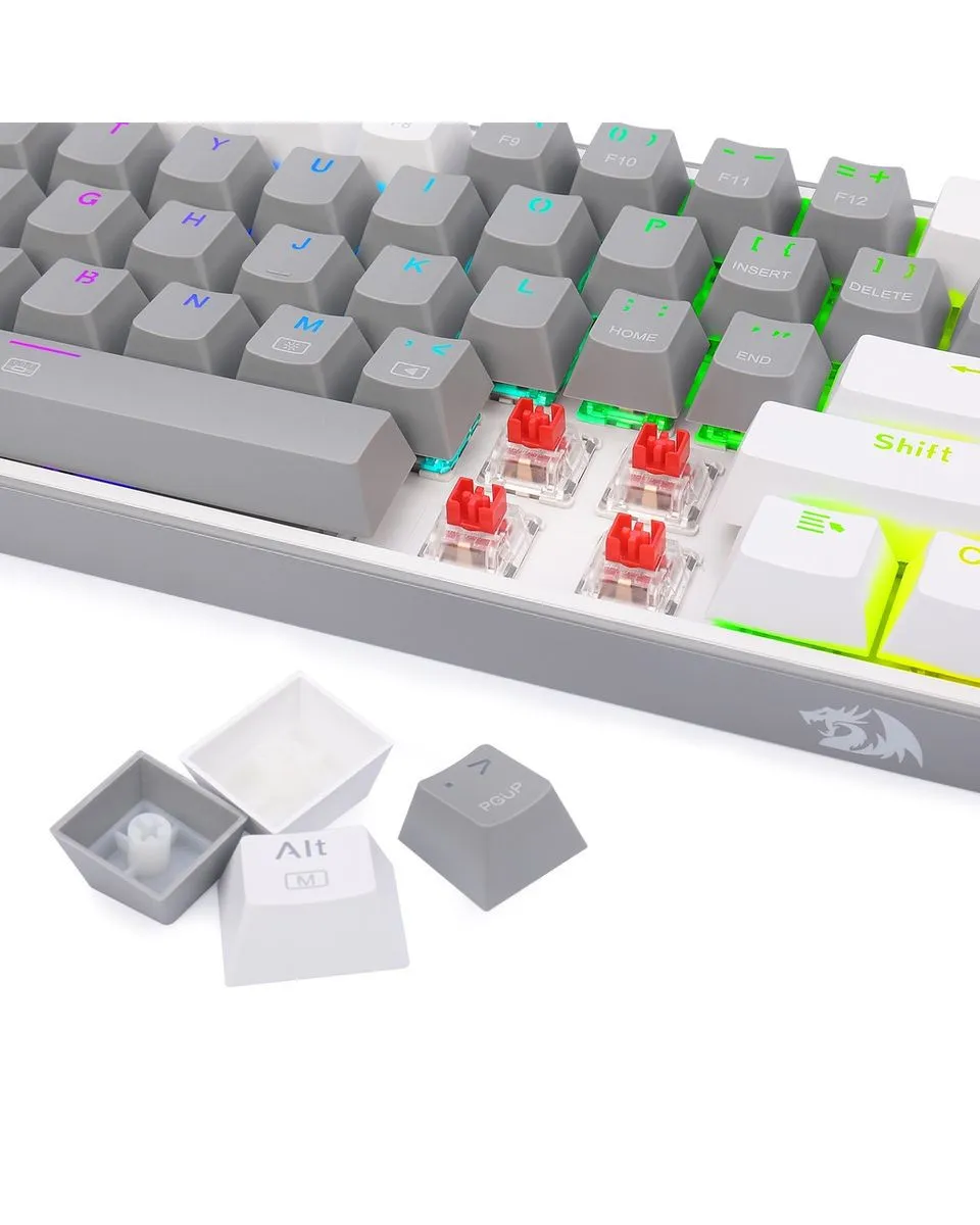 Tastatura Redragon Fizz Pro K616 Wireless - Grey & White 