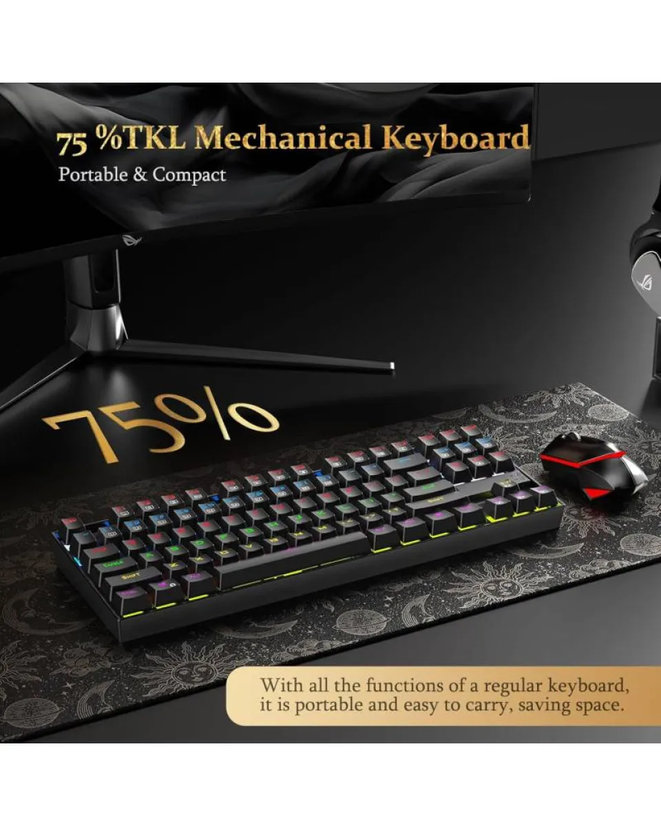 Tastatura Redragon Kumara K552 RGB - Blue switch - Black 