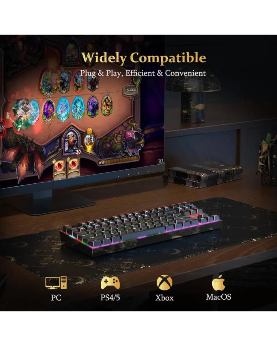 Tastatura Redragon Kumara K552 RGB - Blue switch - Black 
