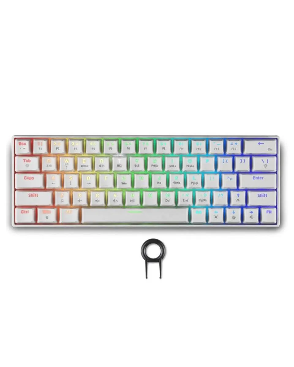 Tastatura Spartan Gear Pegasus 2 RGB Wireless - White 