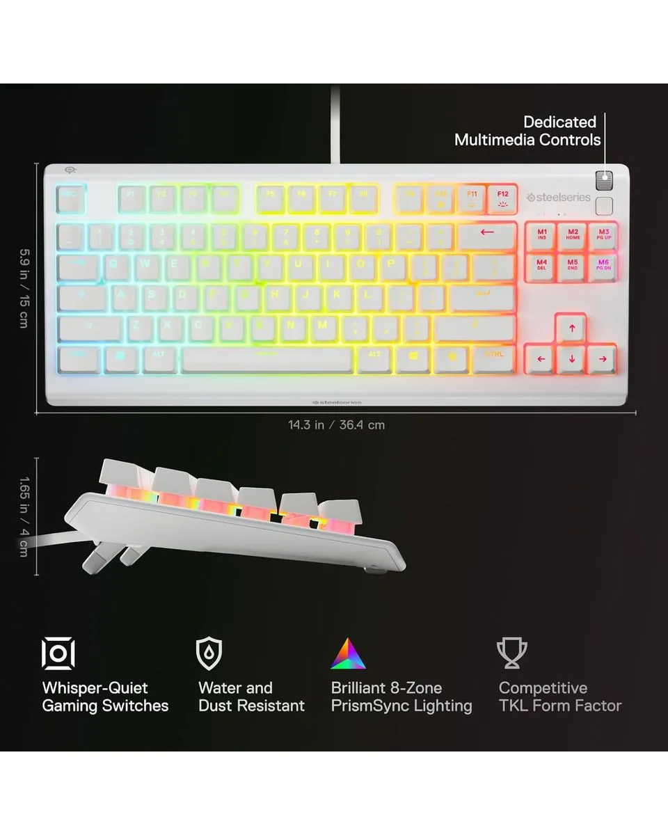 Tastatura Steelseries APEX 3 TKL White 