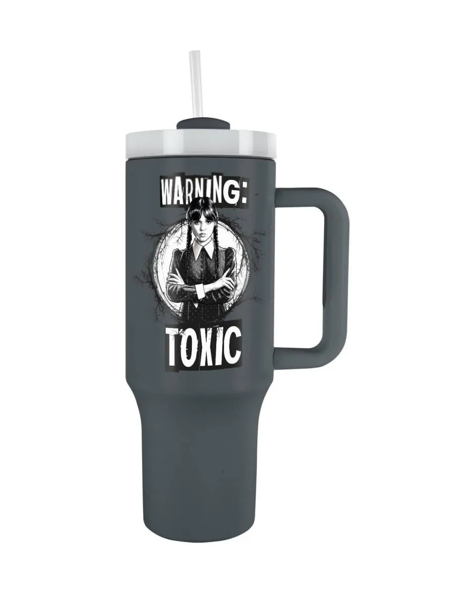 Termos čaša Wednesday - Warning: Toxic Tumbler 1200ml 