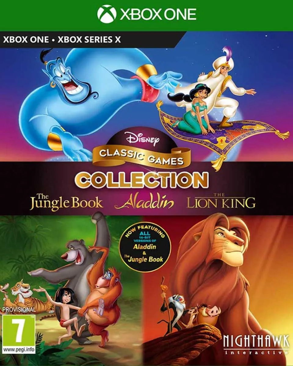 XBOX ONE Disney Classic Games - Collection - The Jungle Book, Aladdin & The Lion King 