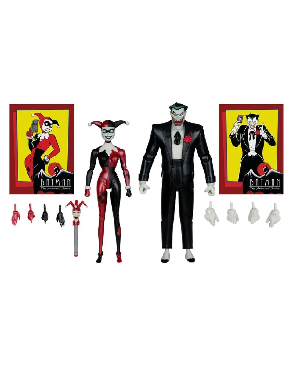 Action Figure DC Direct - Batman The Animated Series - Harley Quinn And The Joker (Mad Love) - Gold Label 