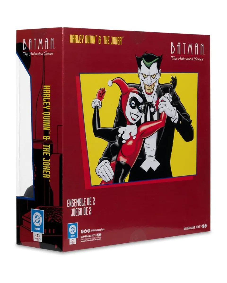 Action Figure DC Direct - Batman The Animated Series - Harley Quinn And The Joker (Mad Love) - Gold Label 