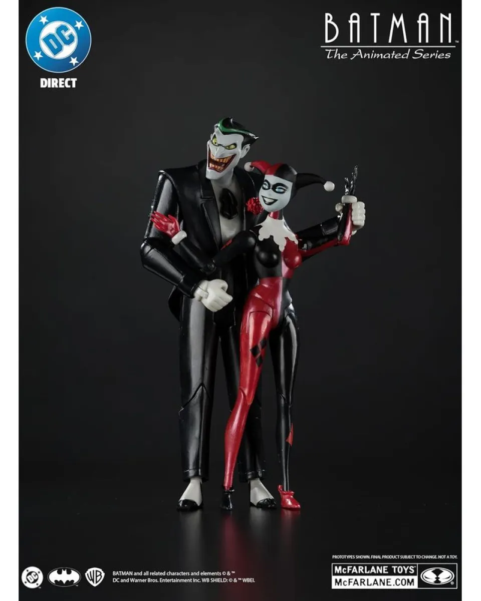 Action Figure DC Direct - Batman The Animated Series - Harley Quinn And The Joker (Mad Love) - Gold Label 