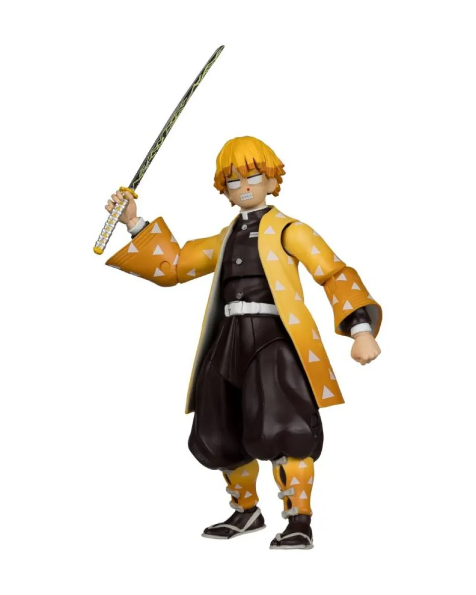 Action Figure Demon Slayer Kimetsu No Yaiba - Zenitsu Agatsuma - Platinum Edition 