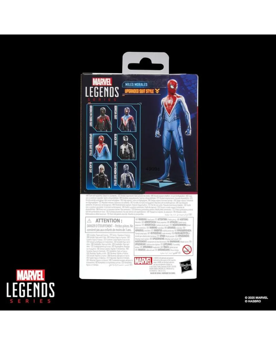 Action Figure Marvel Legends Series - Spider-Man 2 - Miles Morales (Upgraded Suit Style) 