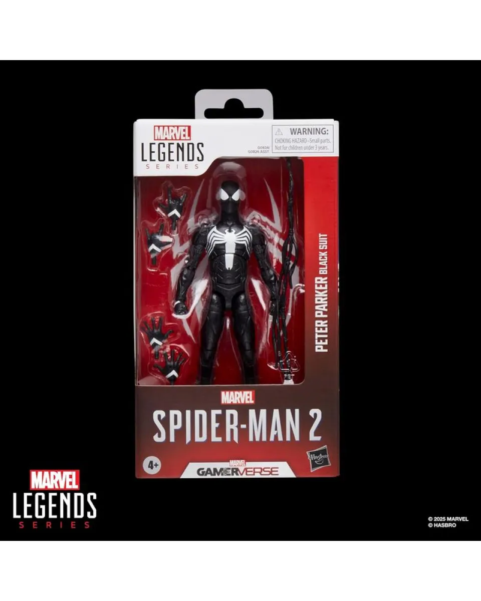 Action Figure Marvel Legends Series - Spider-Man 2 - Peter Parker (Black Suit) 