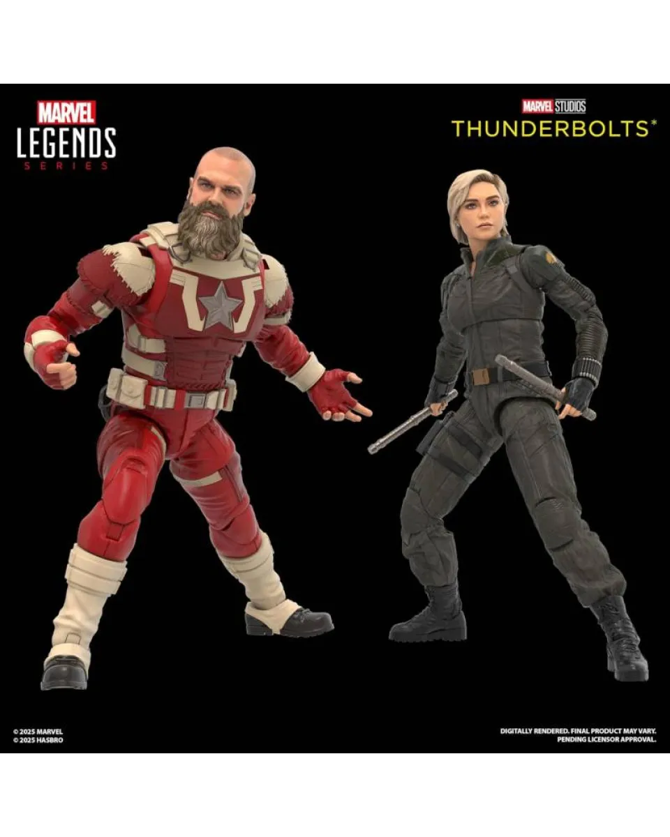 Action Figure Marvel Legends Series - Thunderbolts - Yelena Belova And Red Guardian 