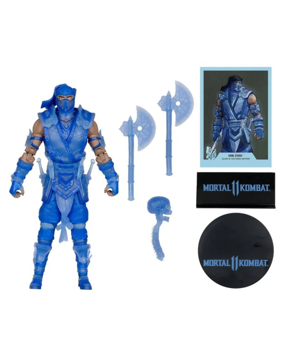 Action Figure Mortal Kombat - Sub Zero - Glow in the Dark Edition (Gold Label) 