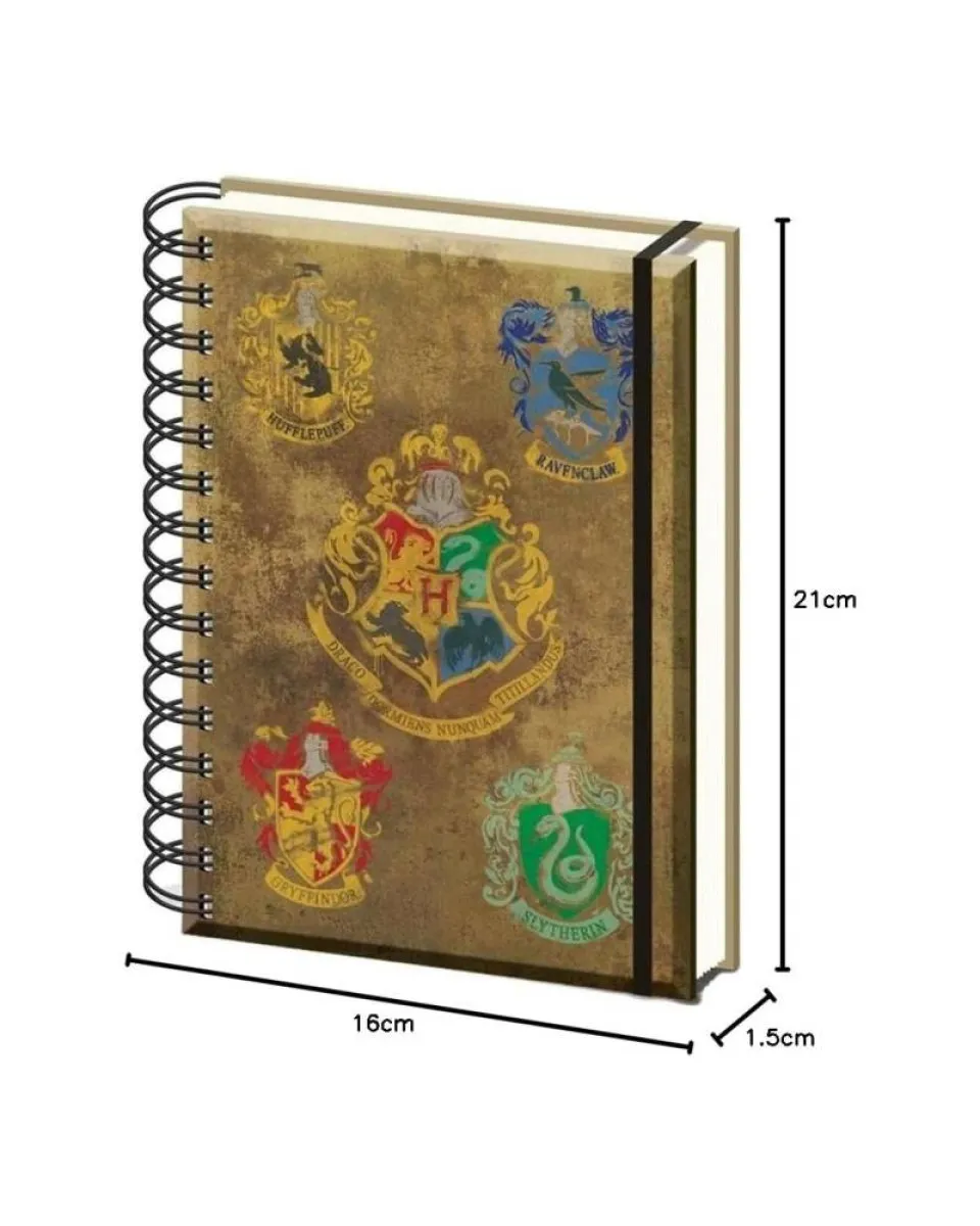 Agenda A5 Harry Potter - Colorful Crest - Wiro Notebook 
