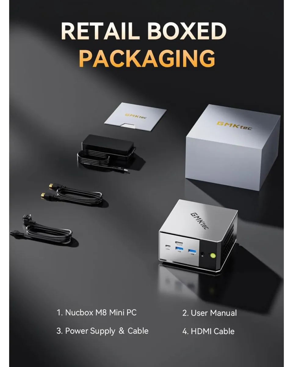 AMD Ryzen 5 Mini Računar GMKtec M8 - 6650H 16GB 1TB WIN11 Pro 