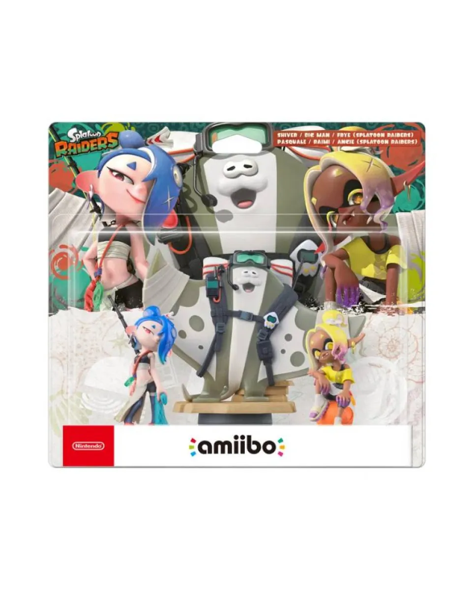Amiibo Splatoon Raiders - 3 in 1 - Shiver / Big Man / Frye 