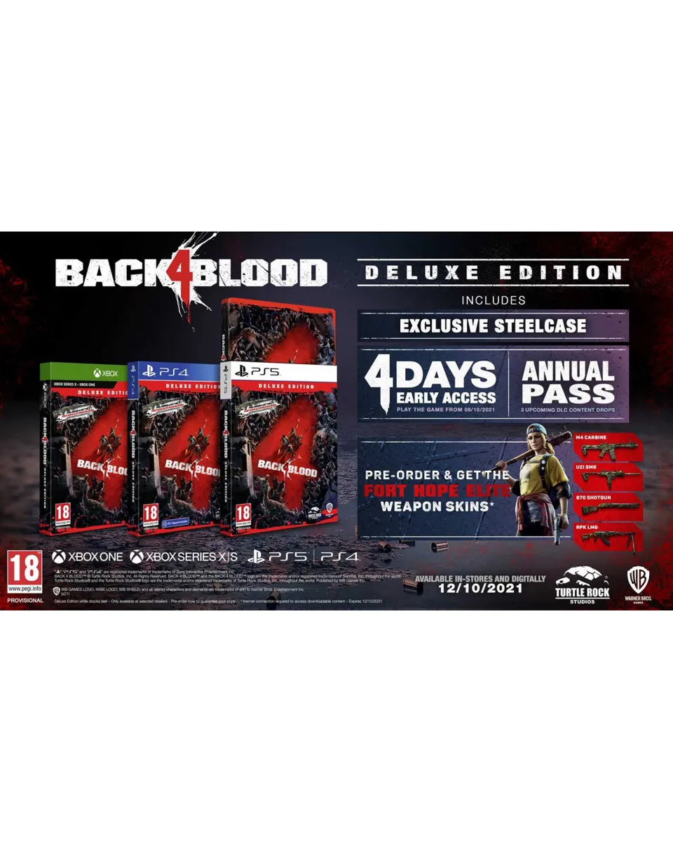 XBOX One XBSX Back 4 Blood Deluxe Edition 
