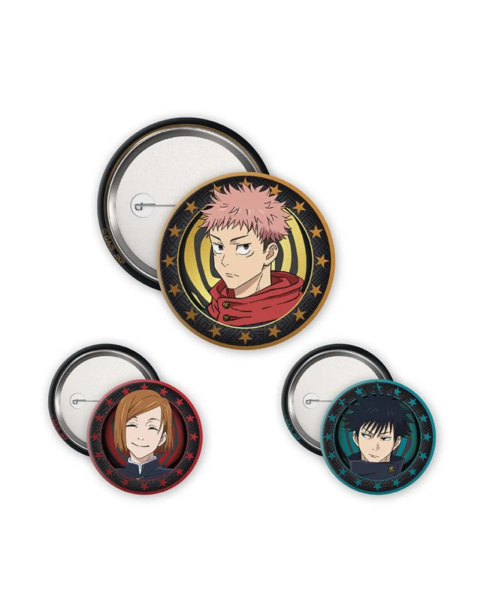 Bedževi AbyStyle - Jujutsu Kaisen- Yuji,Megumi And Nobara - Badge Pack 