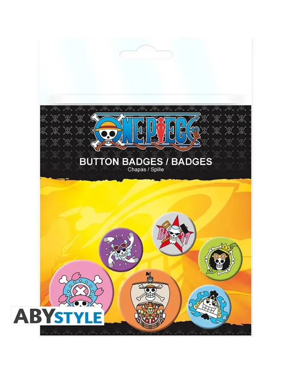 Bedževi AbyStyle - One Piece - Skulls - Badge Pack 