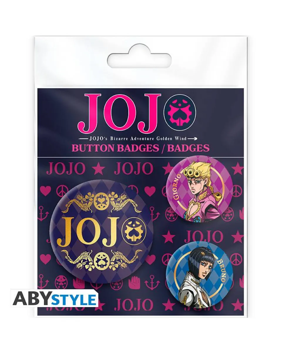 Bedževi AbyStyle - Jojo's Bizarre Adventure - Golden Wind - Badge Pack 