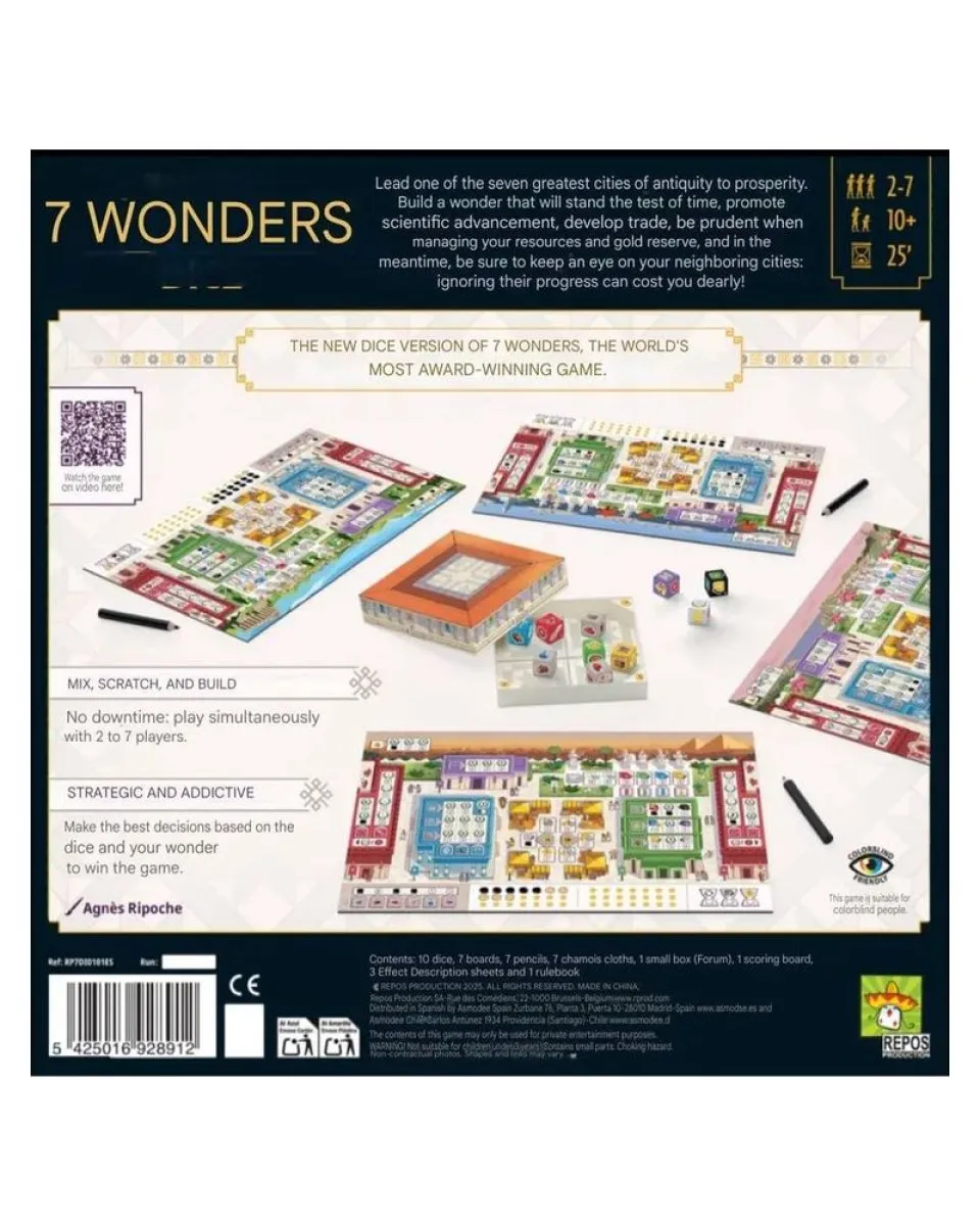 Board Game 7 Wonders - Dice (Eng) 