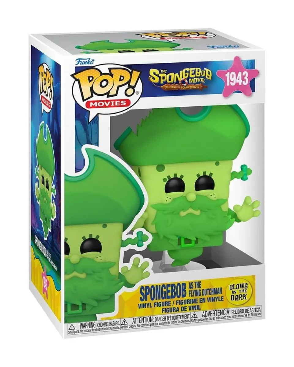 Bobble Figure Animation - SpongeBob Squarepants Movie POP! - Spongebob As The Flying Dutchman #1943 