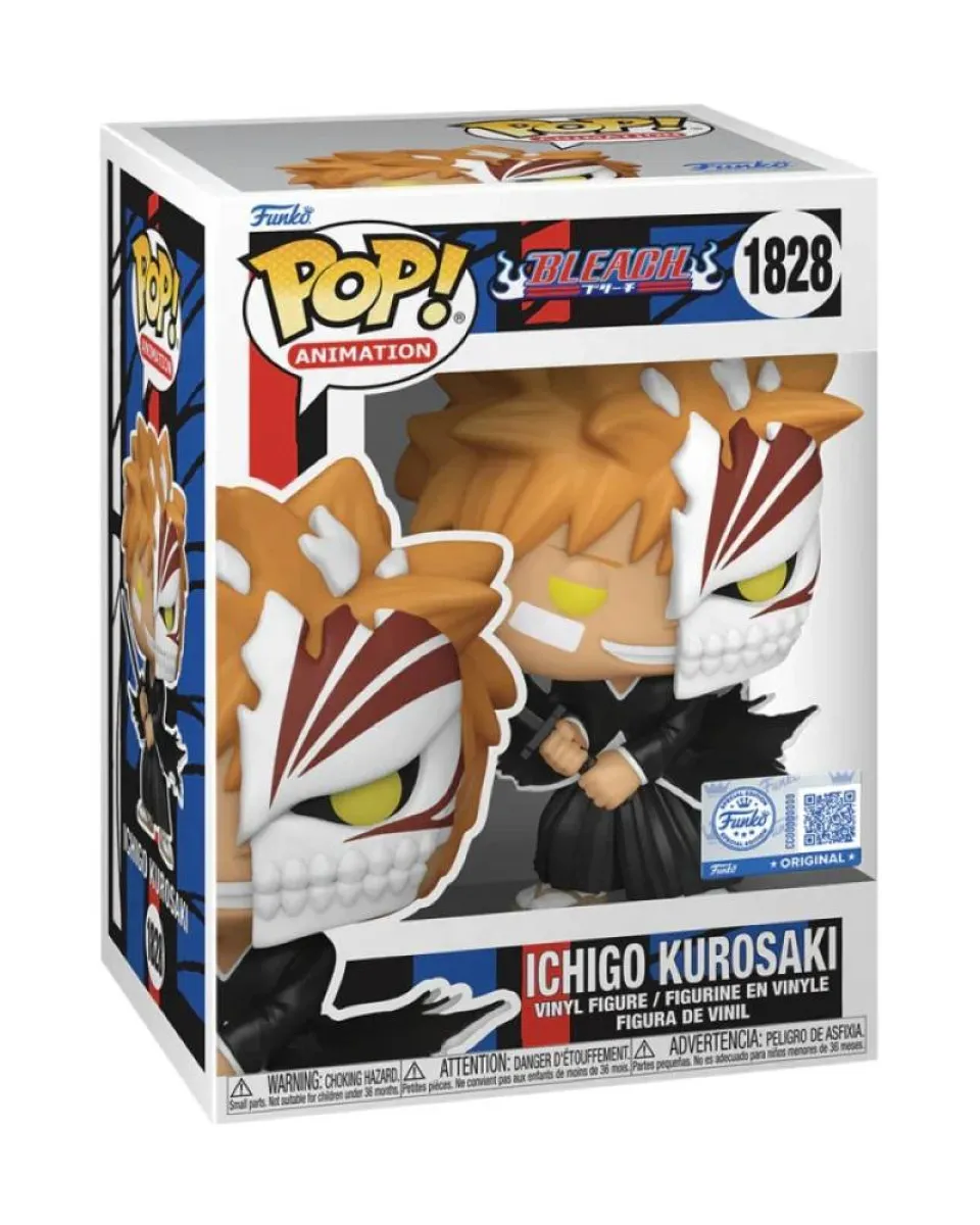 Bobble Figure Anime - Bleach POP! - Ichigo Kurosaki (Half Mask) 