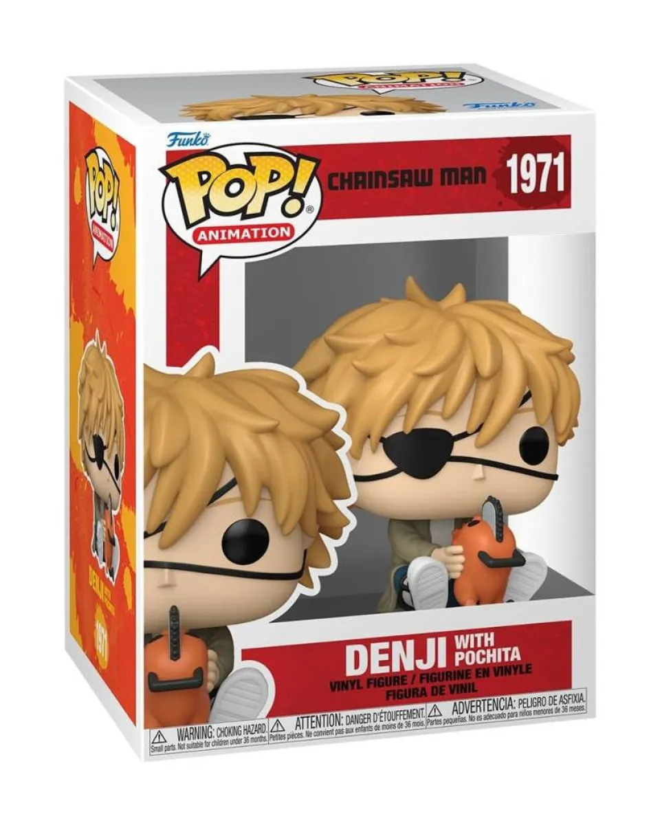 Bobble Figure Anime - Chainsaw Man POP! - Denji with Pochita 