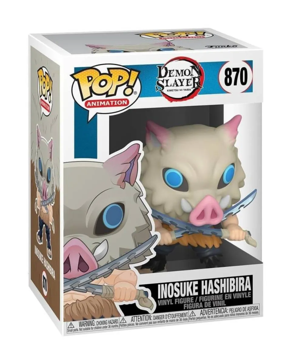 Bobble Figure Anime - Demon Slayer Kimetsu no Yaiba POP! - Inosuke Hashibira #870 