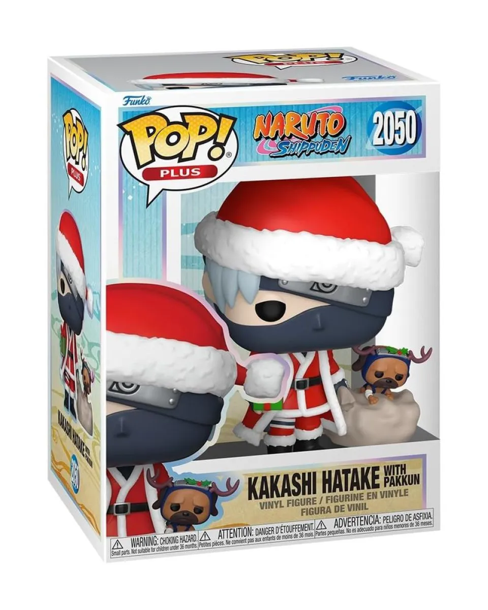 Bobble Figure Anime - Naruto Shippuden POP! - Kakashi Hatake with Pakkun (Holiday)