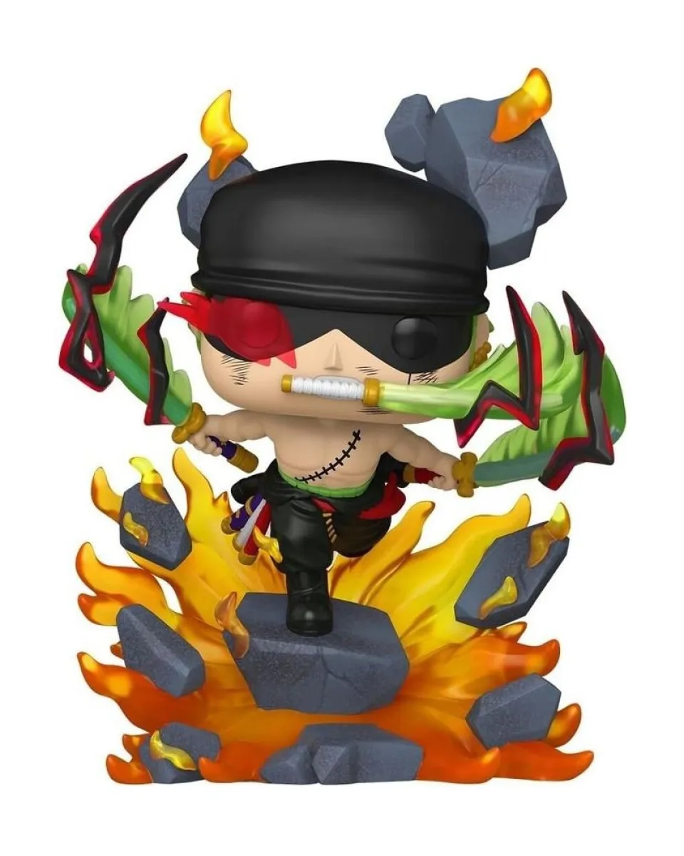 Bobble Figure Anime - One Piece POP! - Roronoa Zoro (King Of Hell) #2151 