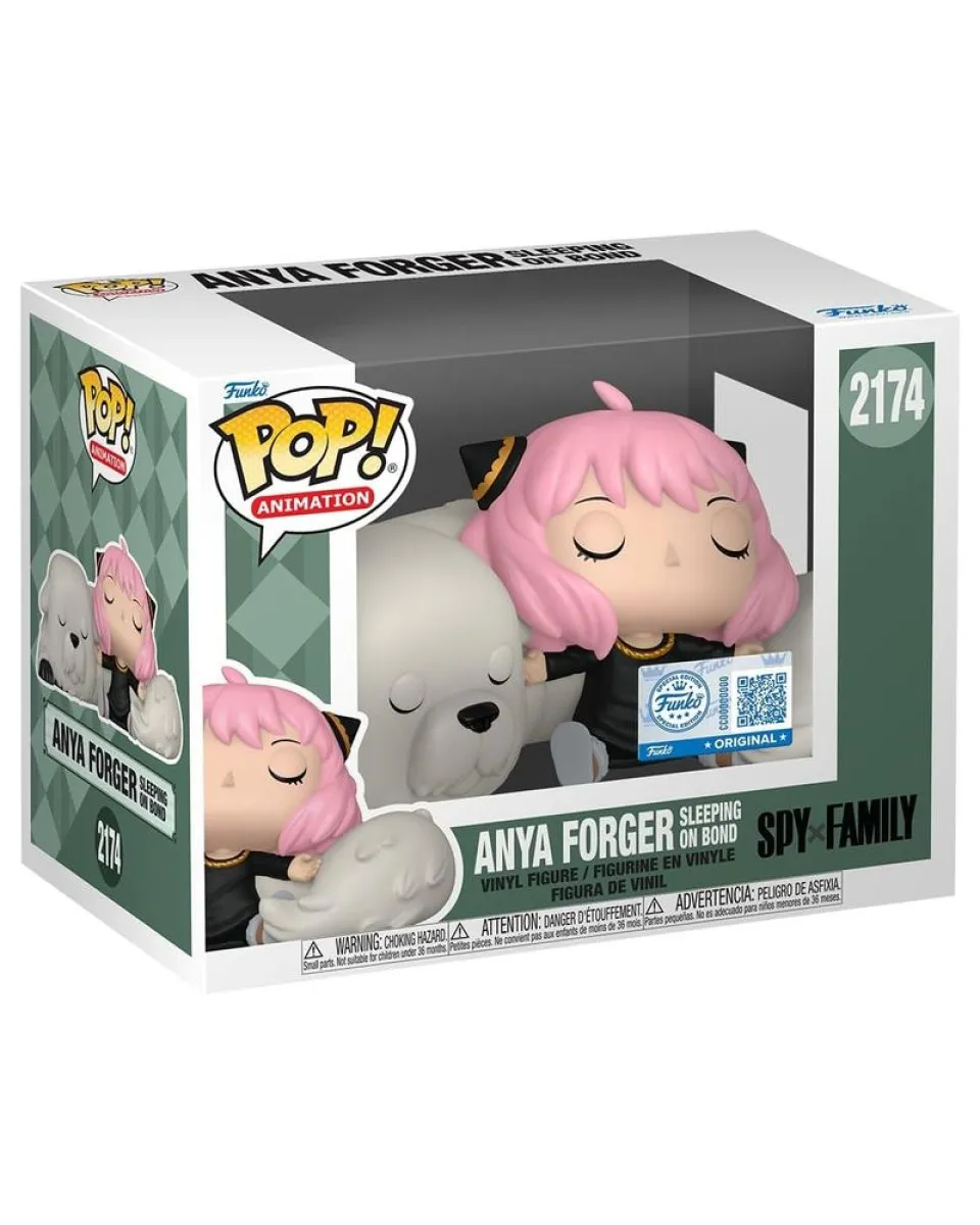 Bobble Figure Anime - Spy x Family POP! - Anya Forger Sleeping On Bond #2174 