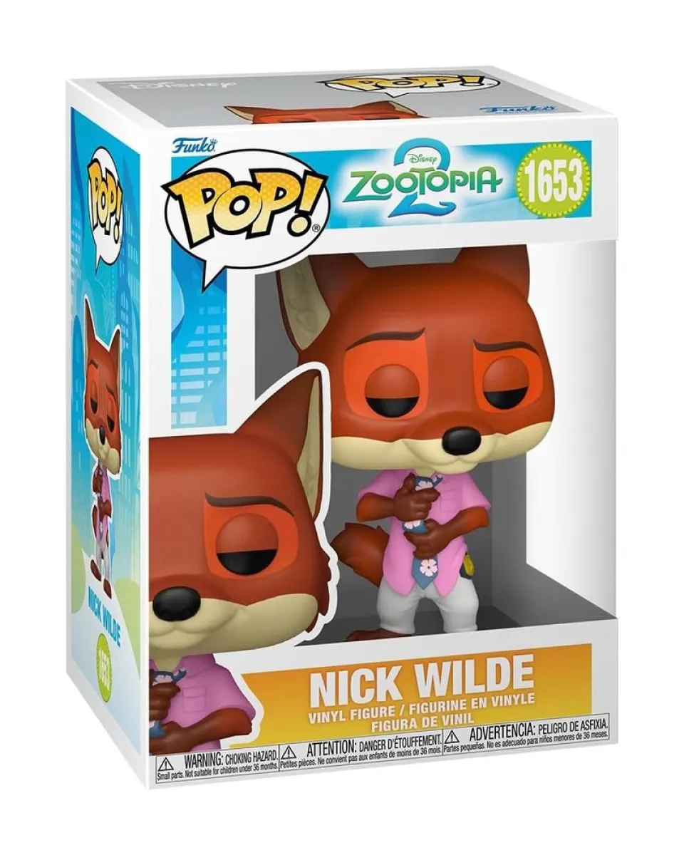Bobble Figure Anime - Zootopia 2 POP! - Nick Wilde #1653 