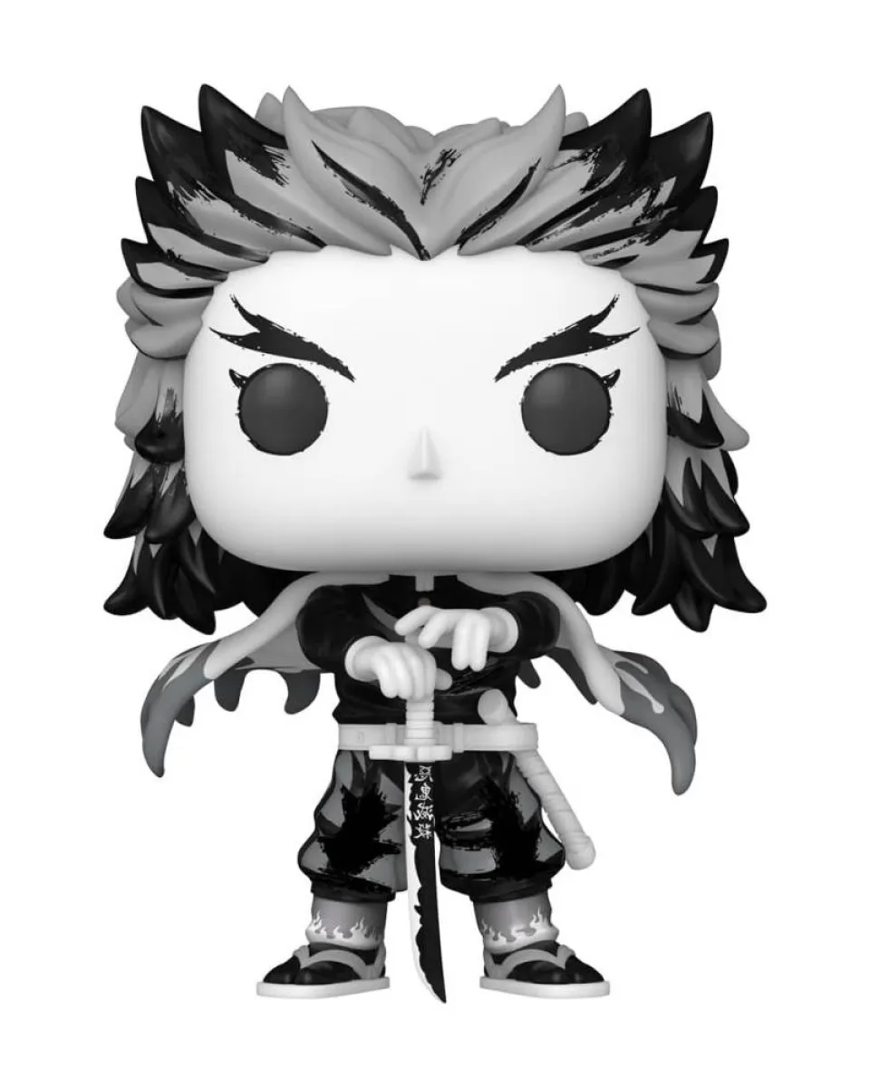 Bobble Figure Anime - Demon Slayer Kimetsu no Yaiba POP! - Kyojuro Rengoku (Sumi Ink) #2194 
