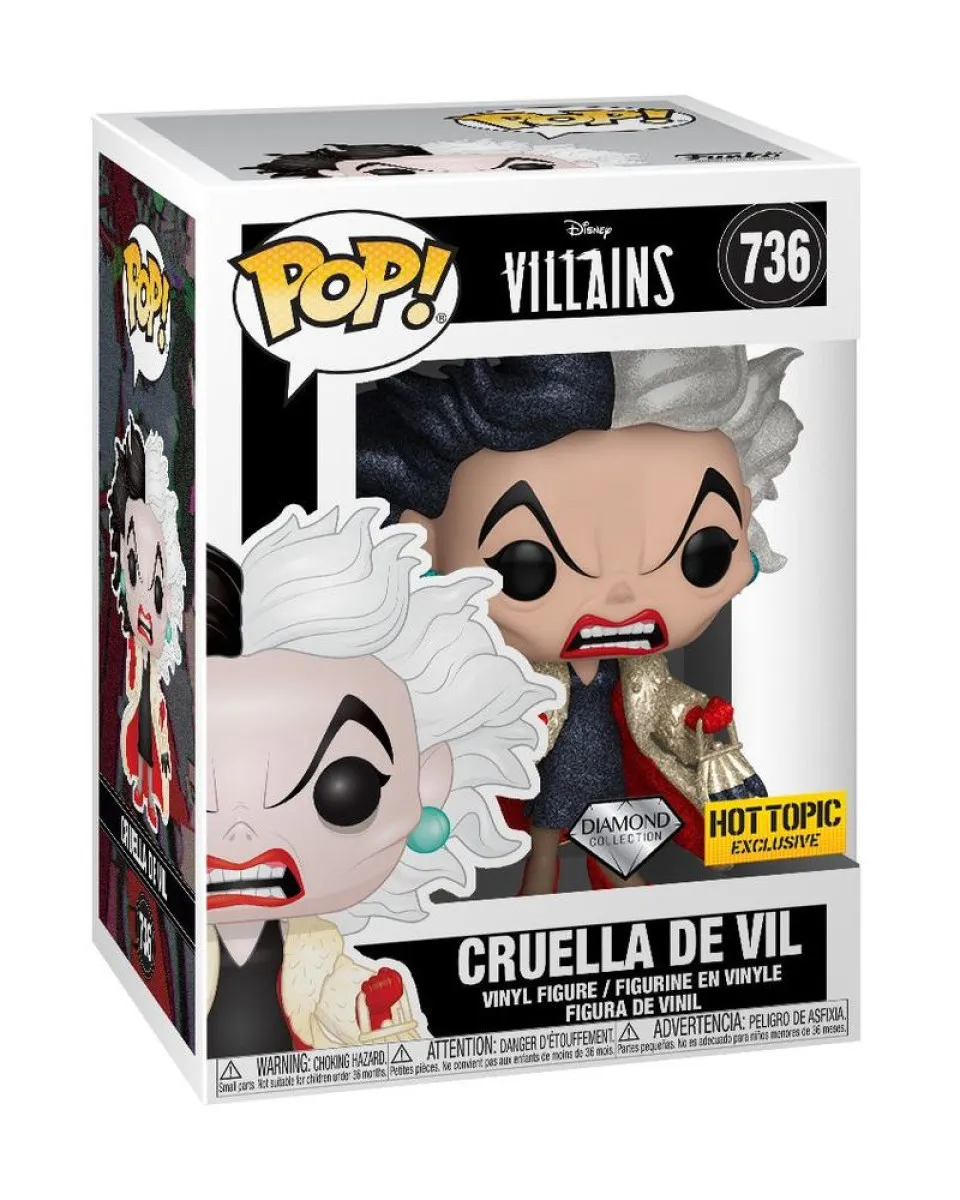 Bobble Figure Disney - 101 Dalmatians POP! - Cruella De Vil #1663 