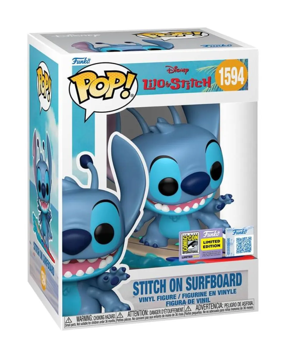 Bobble Figure Disney - Lilo & Stitch POP! - Stitch On Surfboard #1594 