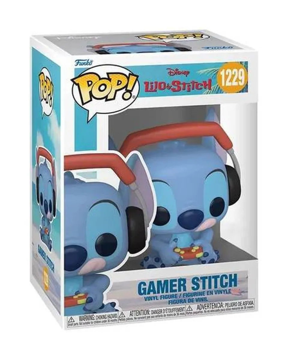 Bobble Figure Disney - Lilo & Stitch POP! - Gamer Stitch #1229 
