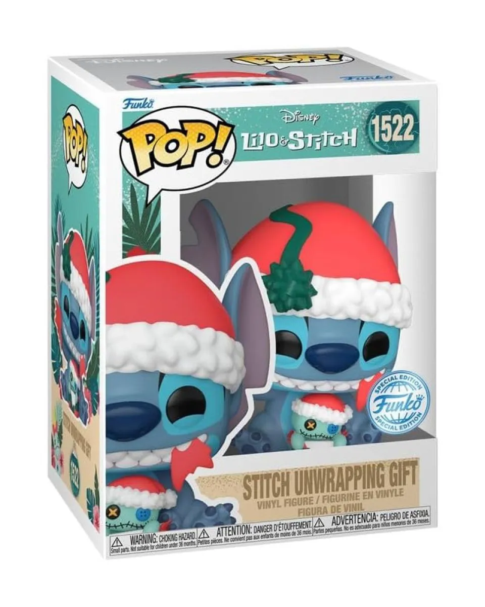 Bobble Figure Disney - Lilo & Stitch POP! - Stitch Unwrapping Gift #1522 