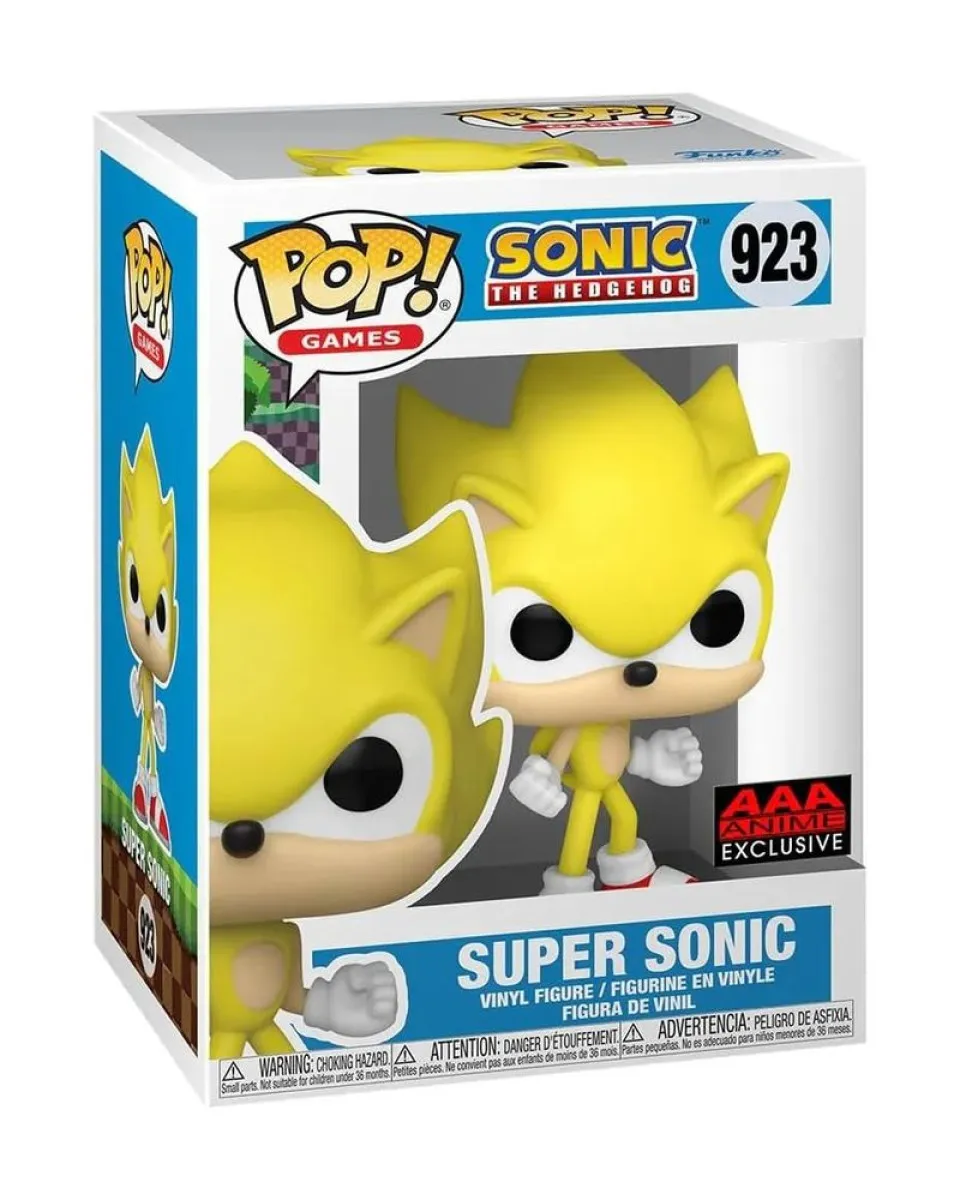 Bobble Figure Games - Sonic the Hedgehog POP! - Super Sonic #923 