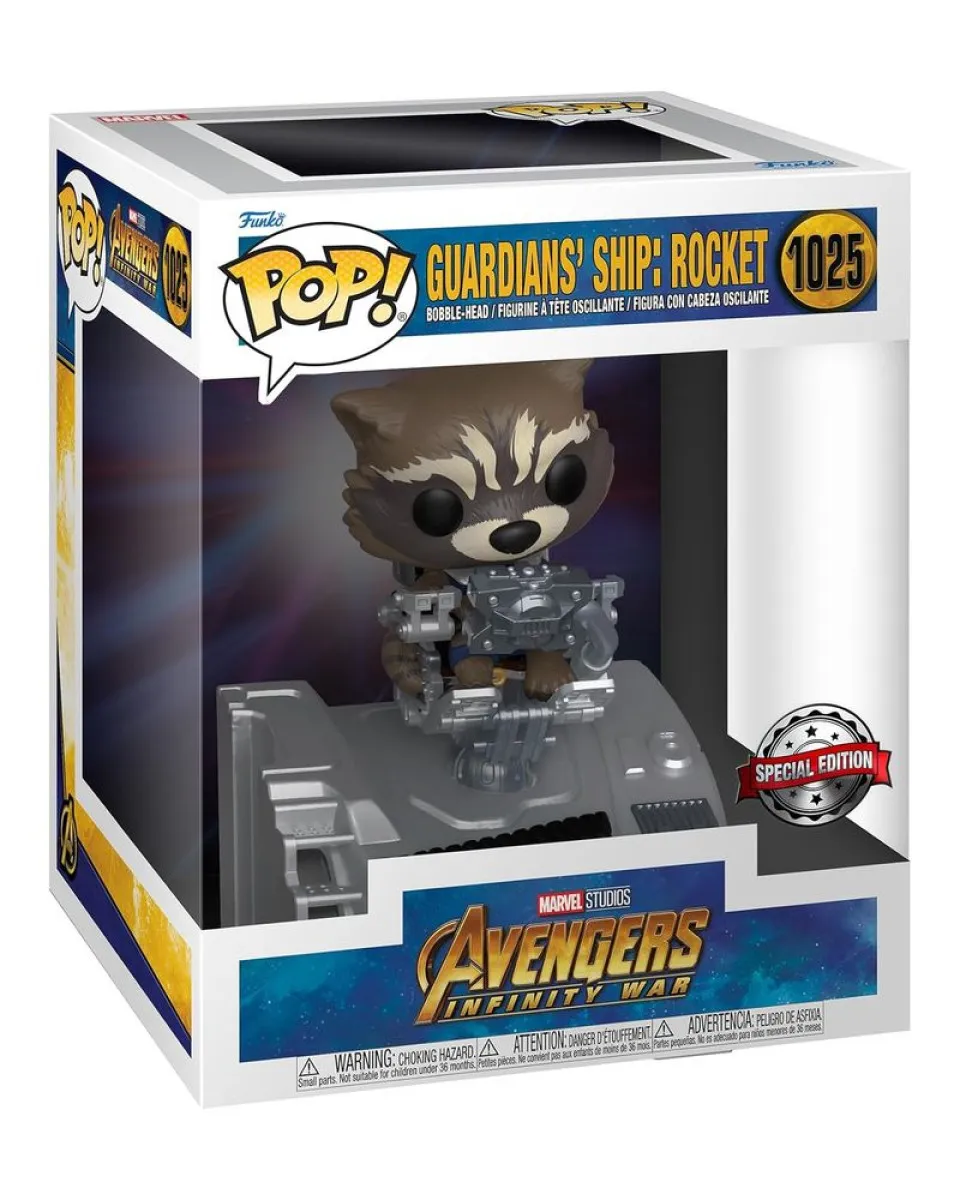 Bobble Figure Marvel - Avengers Infinity War POP! - Guardians' Ship - Rocket 